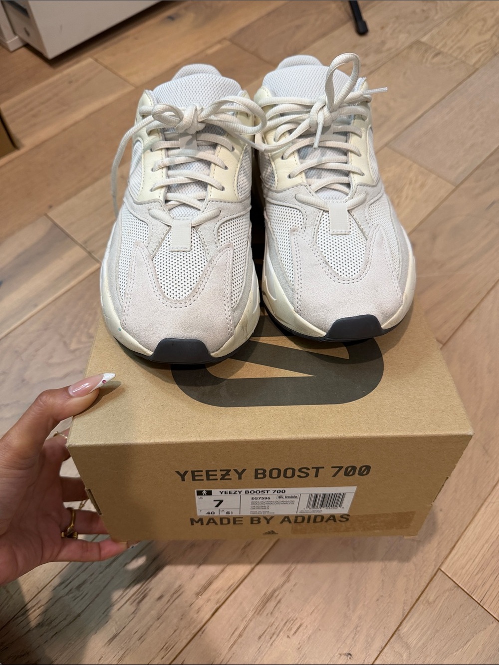 Yeezy Boost 700 Women’s Cream White Sneakers